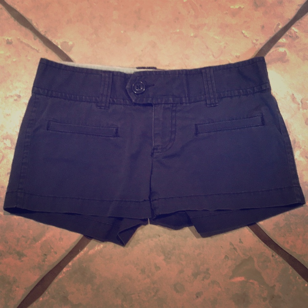 American Eagle Navy Chino Shorts - Size 0